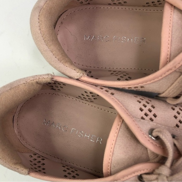 Marc Fisher ballet pink vegan suede perforated sneaker espadrilles 6.5 - Picture 8 of 11
